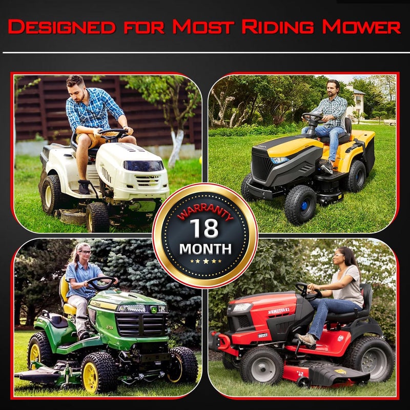 OWEEIO Lawn Mower Cover, Heavy Duty 600D Oxford, Waterproof Outdoor, Weather Resistant, Rip-Proof, Anti-UV, Raing-proof, Sun Block, Heatresistant with 1 Windproof Strap, 1 Storage Bag (Riding) - Image 5